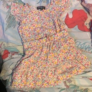 Three Pink Hearts Multicolor Floral Kids skirt Set!